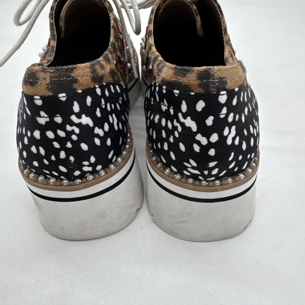 Betsy Johnson PIXXY Platform Loafers Shoes Size 6 Embellished Discontinued - Picture 7 of 12